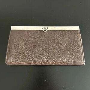 Brown Faux Leather Wallet‎